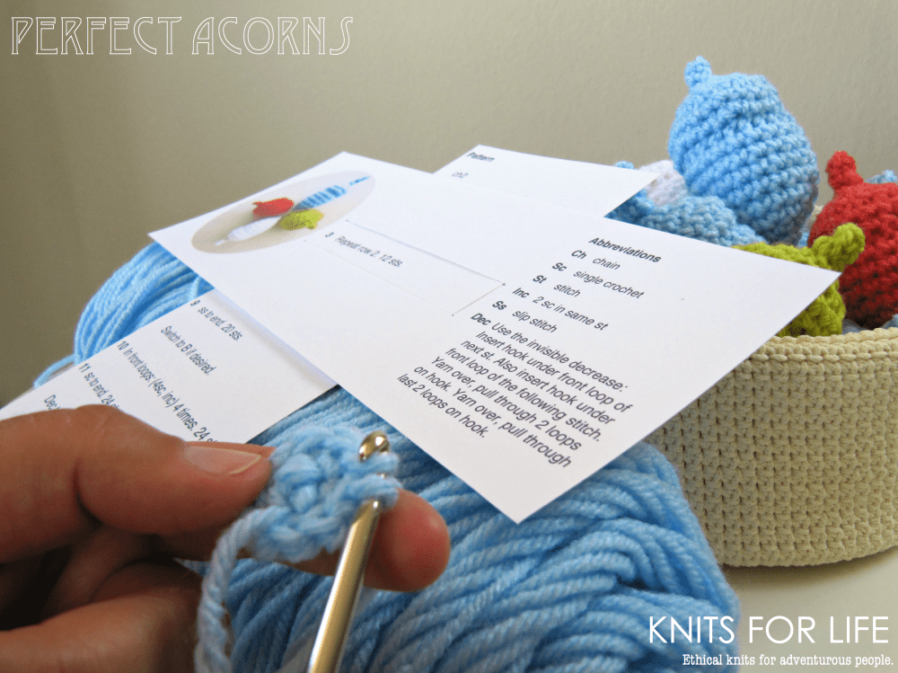 acorn ornament free crochet pattern