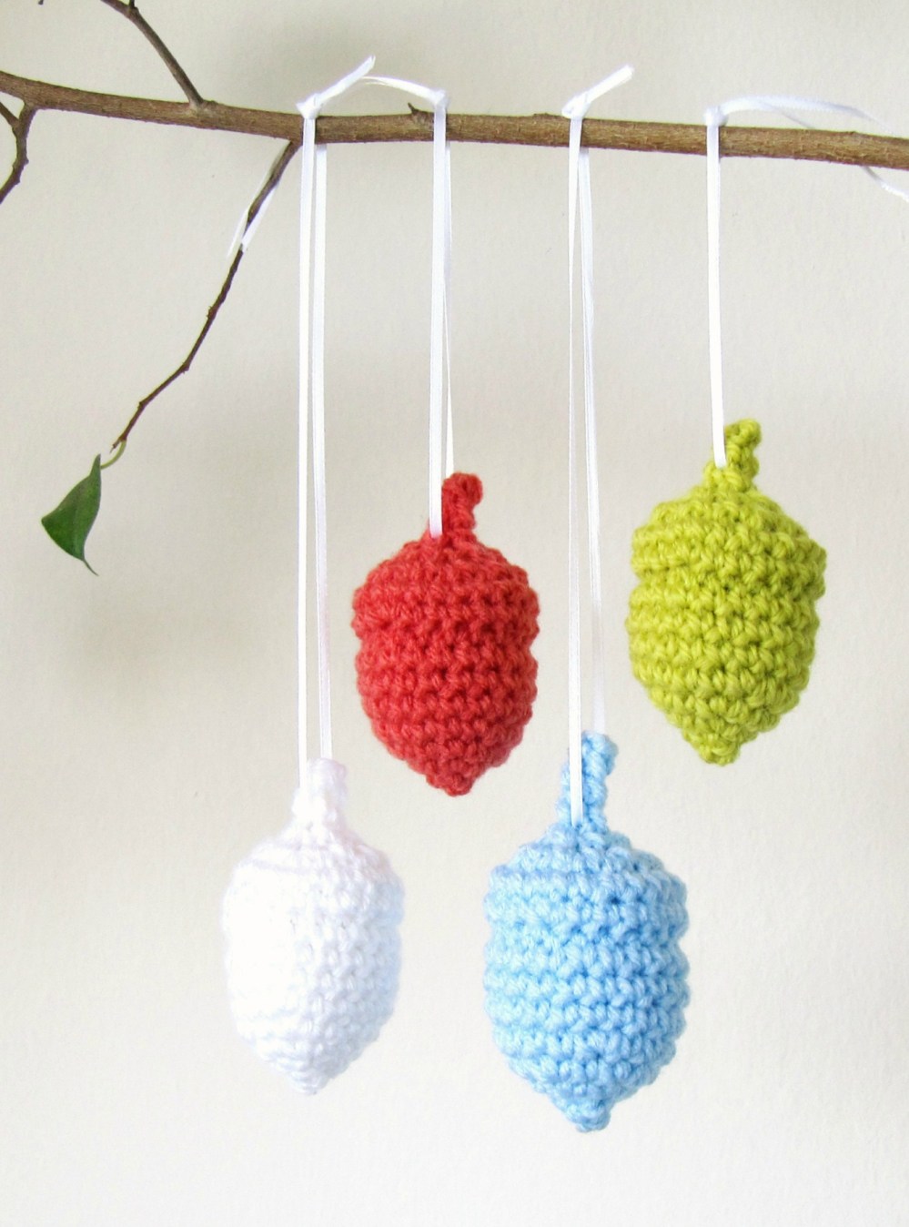Crochet Acorn Ornaments