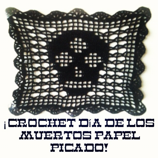 day of the dead crochet bunting