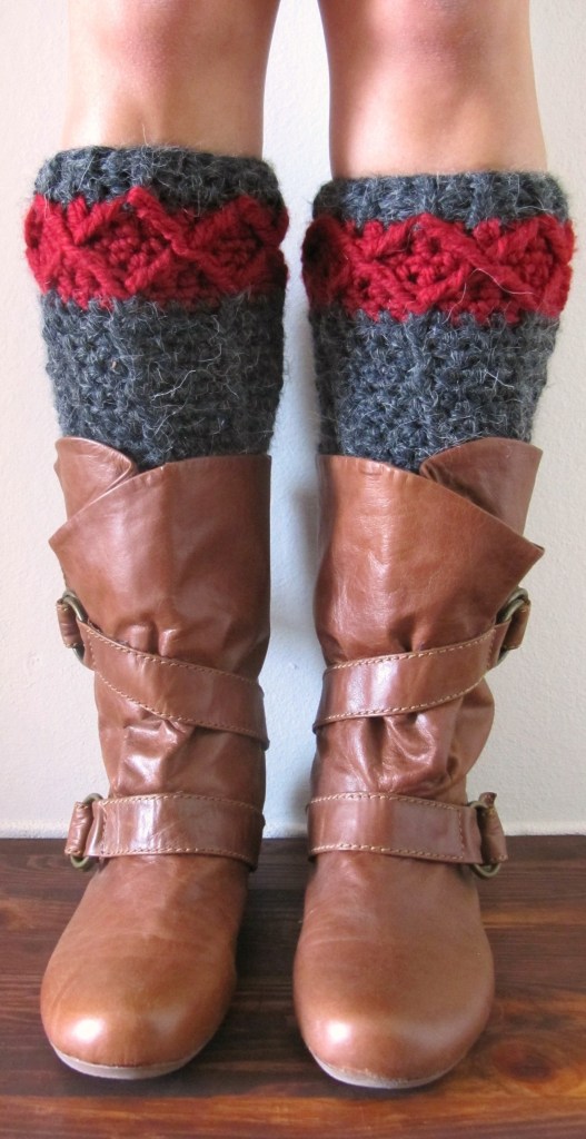 free pattern crochet leg warmers