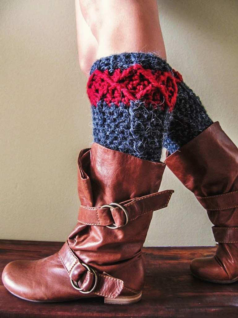free pattern crochet leg warmers