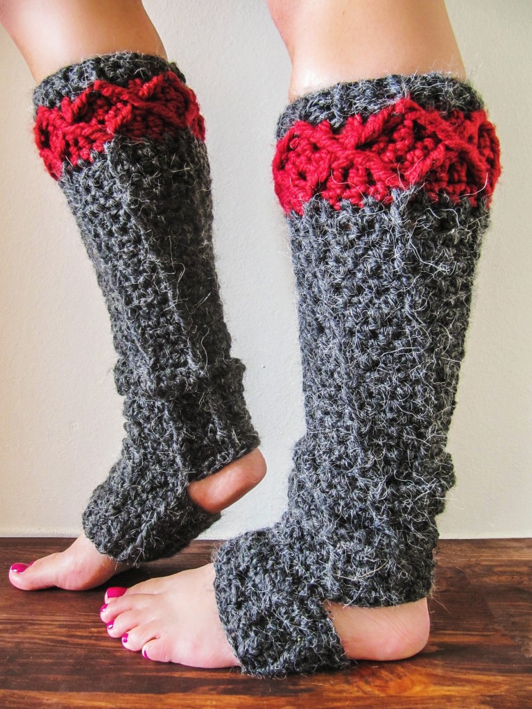 free pattern crochet leg warmers