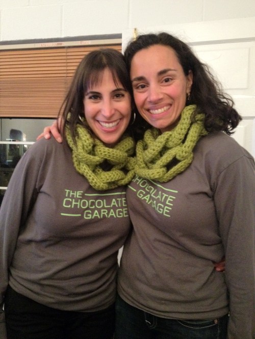 Custom crochet by Knits for Life for The Chocolate Garage