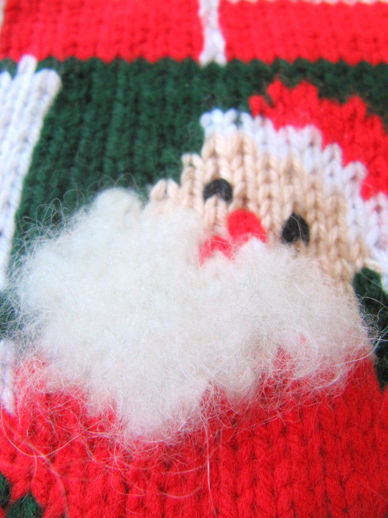 Vintage Christmas Stocking detail