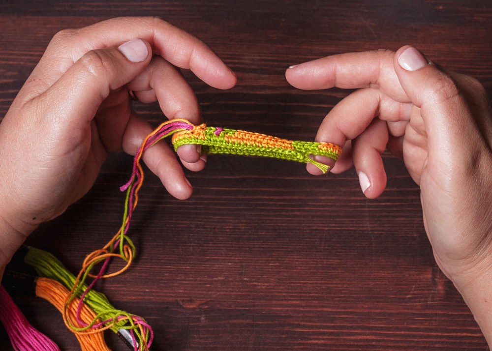 Crochet Friendship Bracelet Tutorial