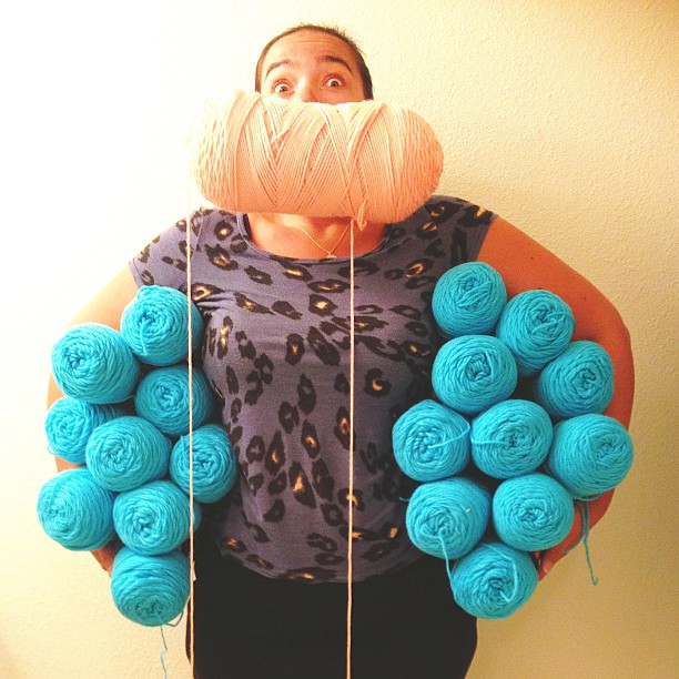 Squid Tree yarn bomb