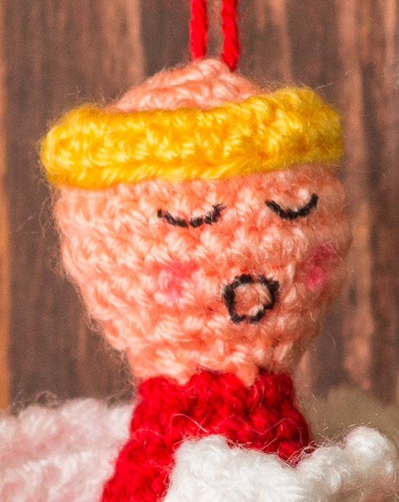 Crochet Pattern for Choir of Angels Christmas Ornaments