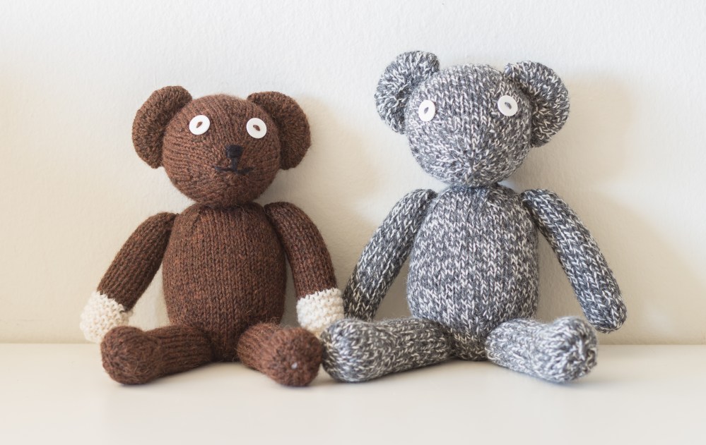 custom knit mr bean bear