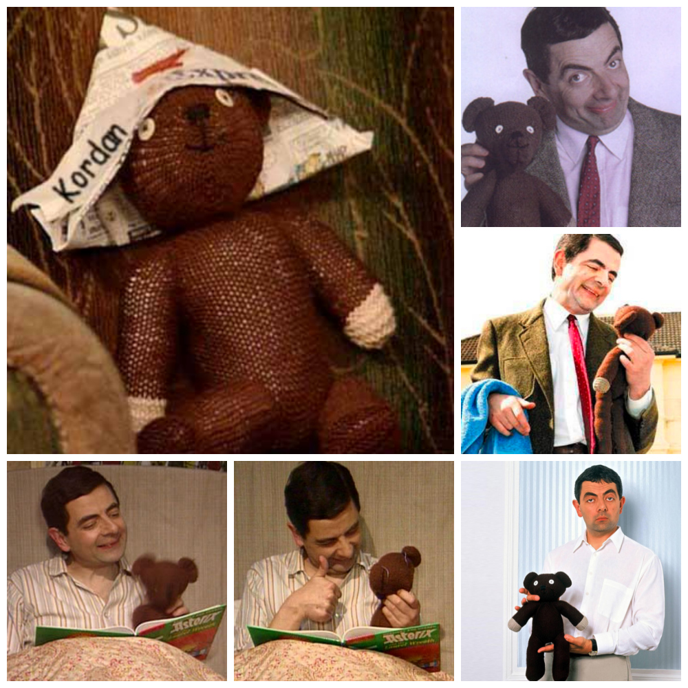 Custom Knit Mr Bean Teddy Bear