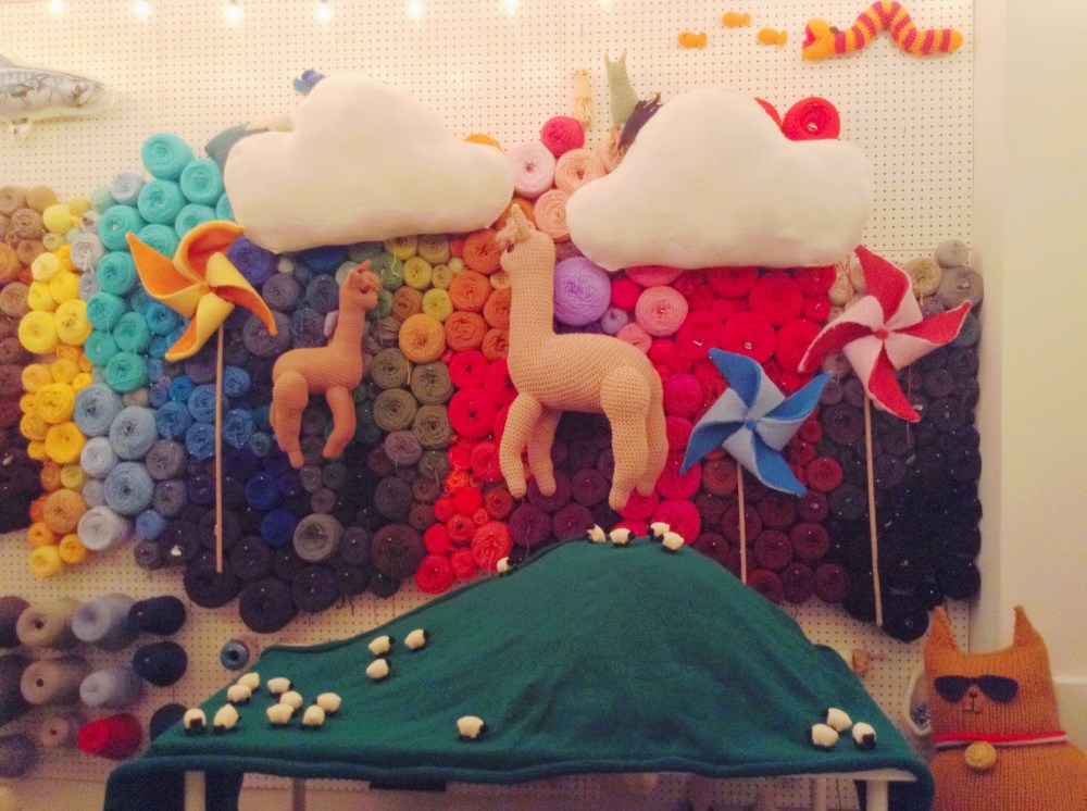 Knit Window Display props