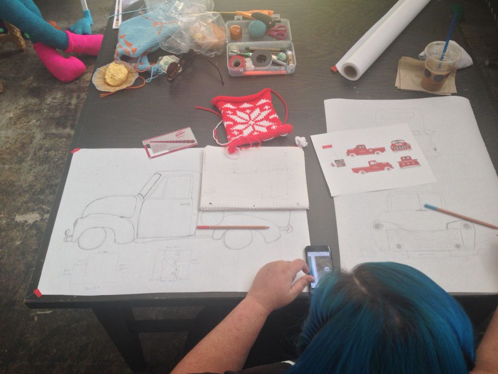 Old Navy Truck Yarnbomb