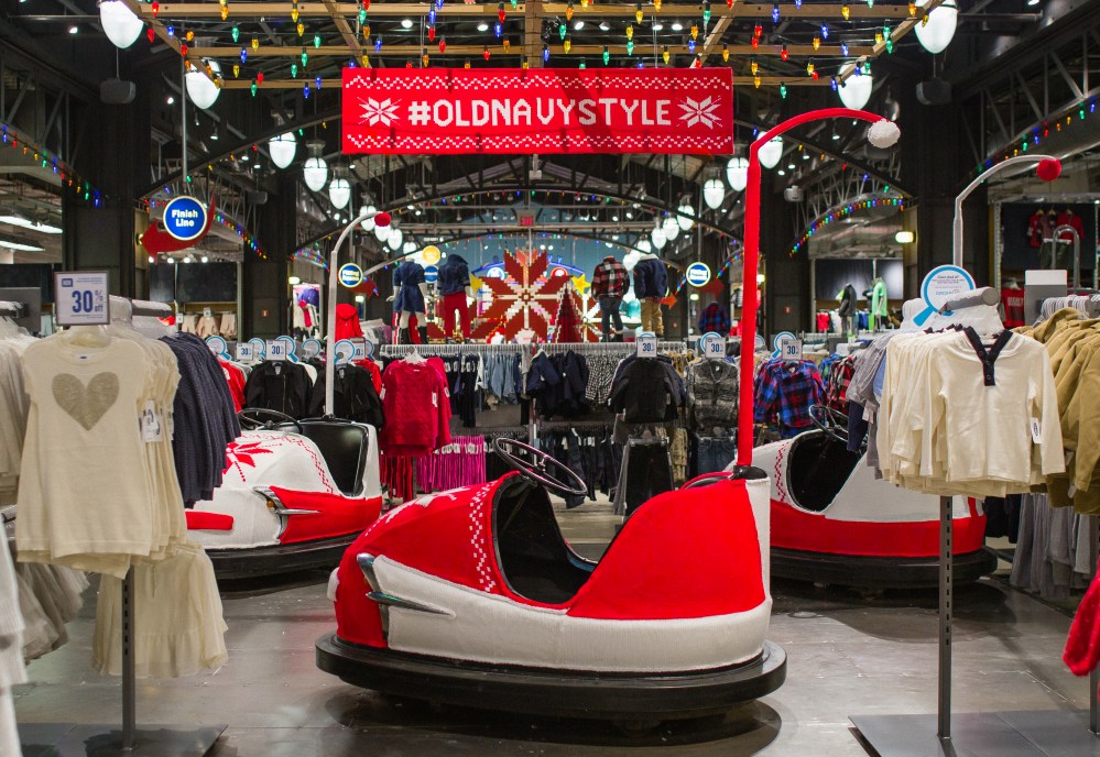 Old Navy Bumper Cars Yarnbomb