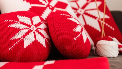 Repurposed Old Navy&nbsp;Yarnbomb