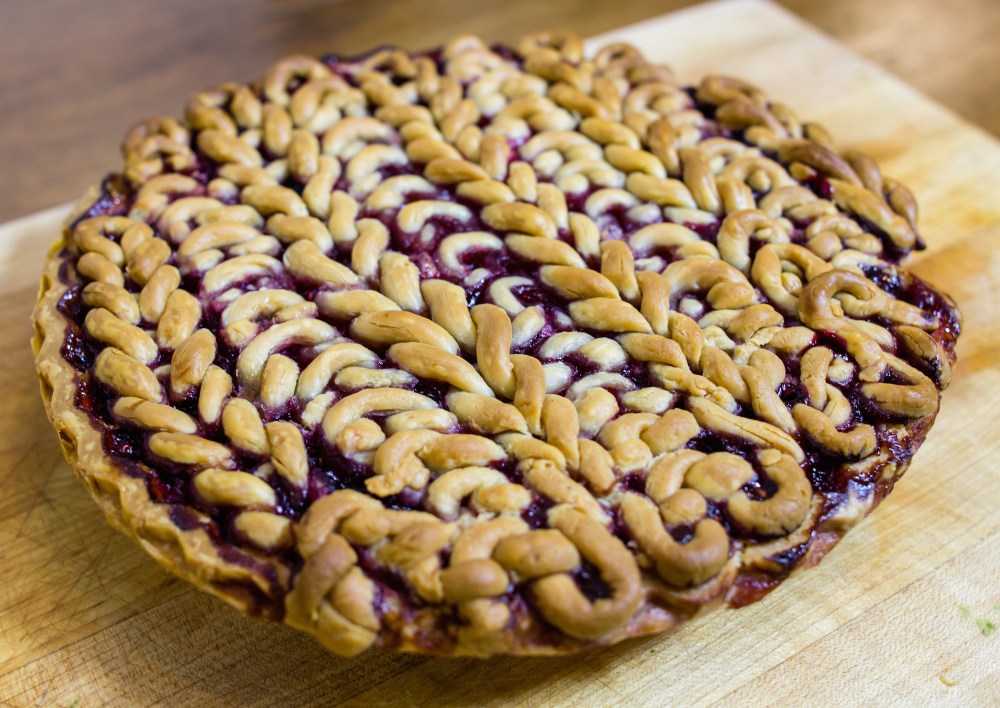knit pie crust knit lattice top pie pi day 2015