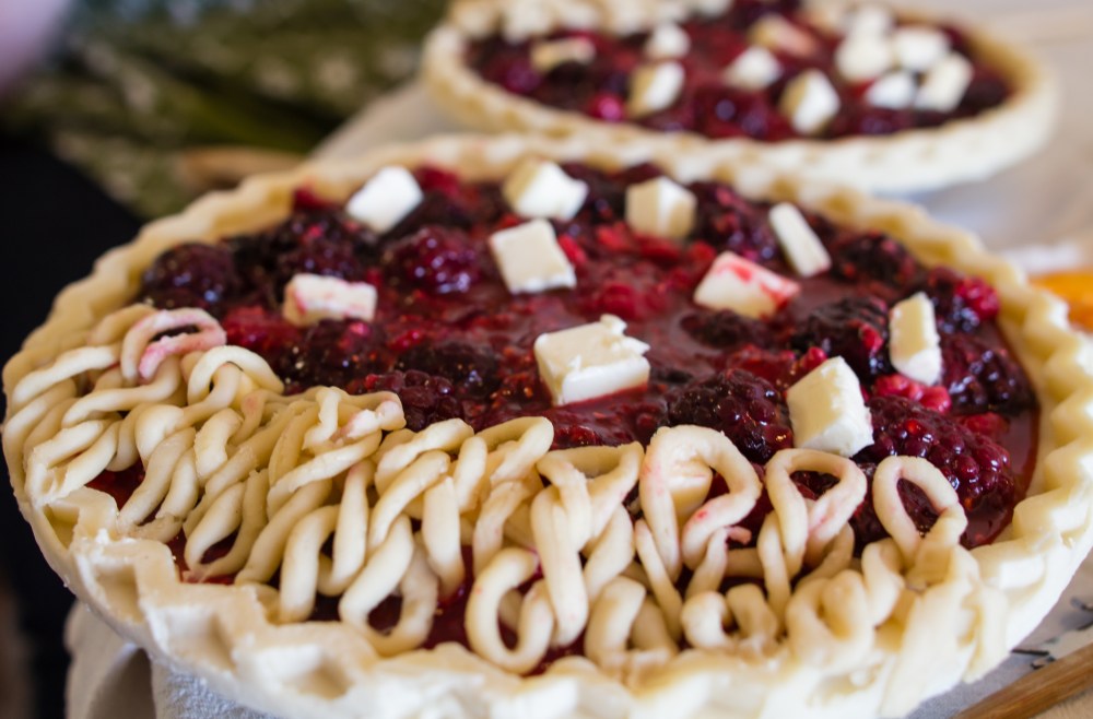 knit pie crust knit lattice top pie pi day 2015