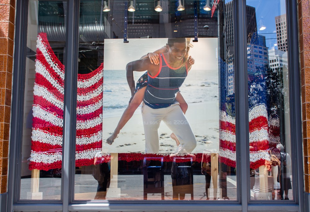 jumbo knit us flag old navy