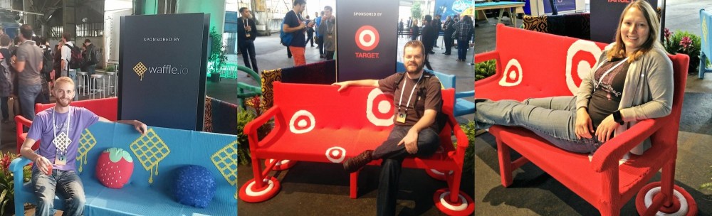 Knit bench yarn bomb knit props GitHub