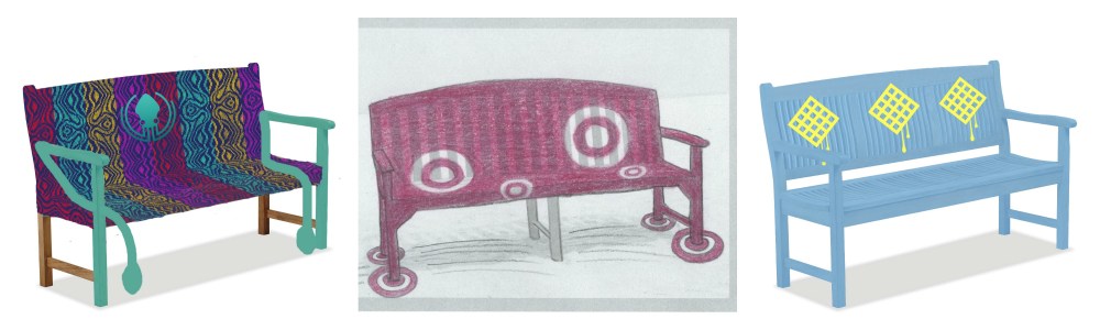 Knit bench yarn bomb knit props GitHub2