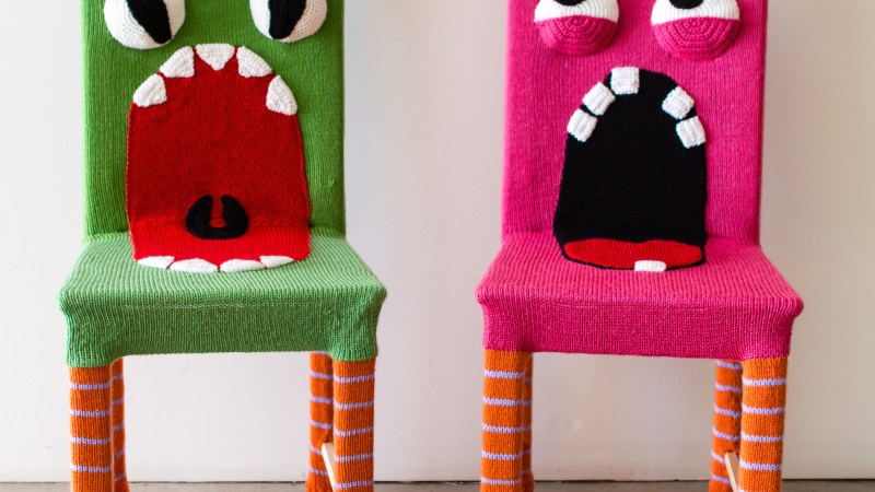 Yarn Bombed Monster&nbsp;Chairs