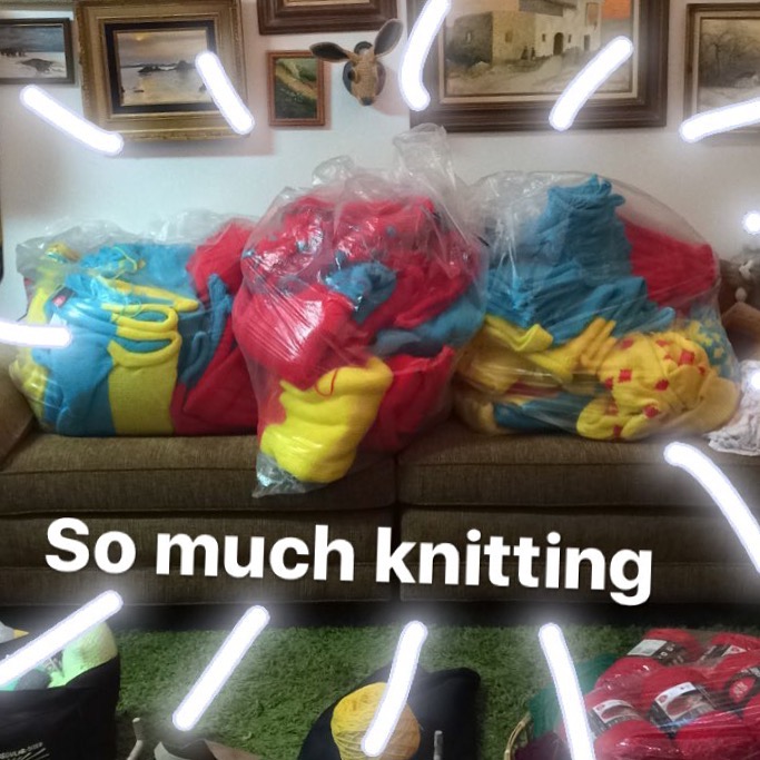 Knitting the Commons San Francisco Yarn bomb by Knits for Life