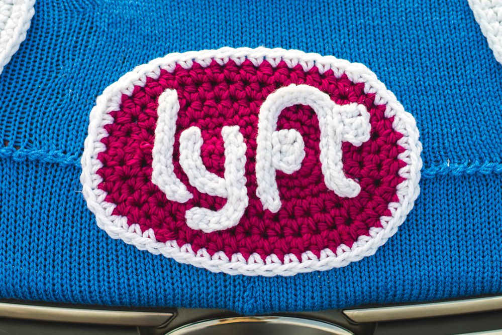 Lyft Merry Mode yarnbombed cars Ishknits Knits for Life