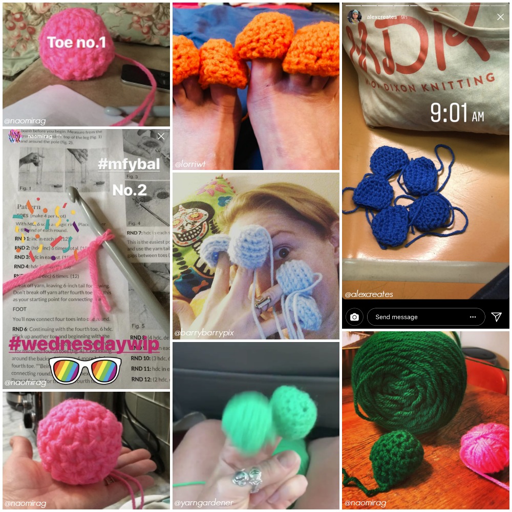 Knits for Life Monster Feet Yarn Bomb Crochet Pattern