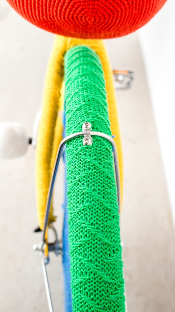 Google Bikes Yarn Bomb by Knits for Life