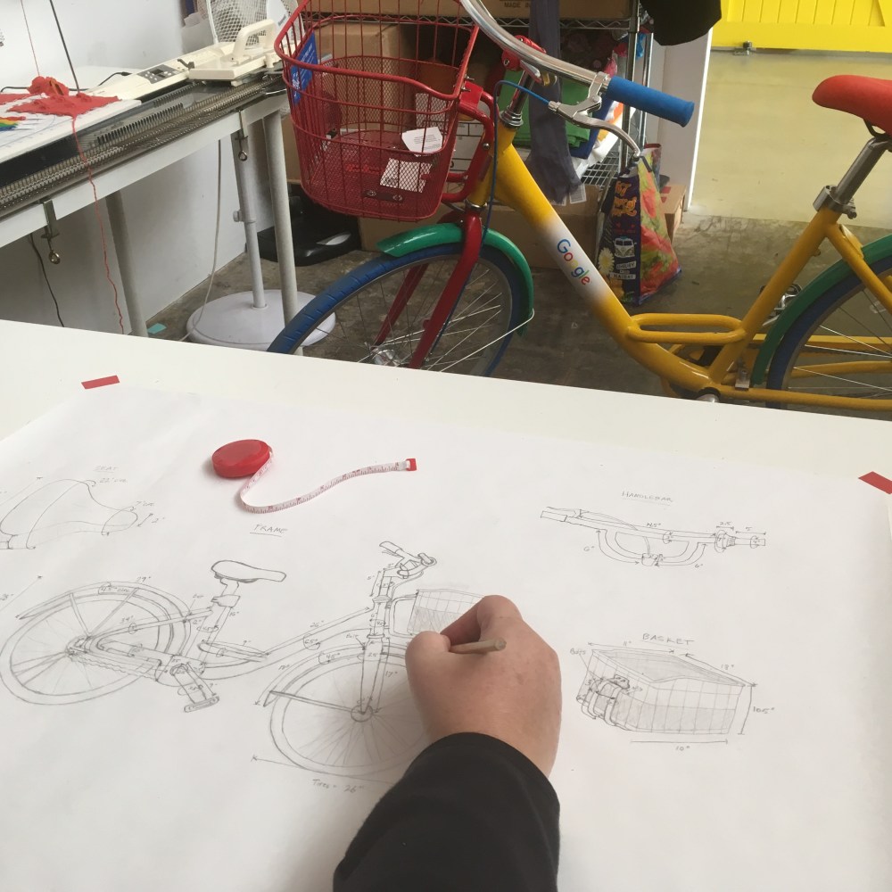 Google Bikes Yarn Bomb by Knits for Life