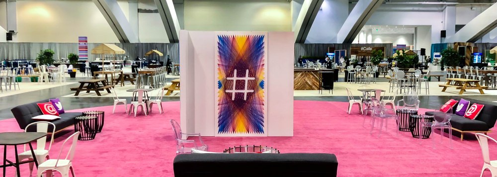 String art murals by Knits for Life