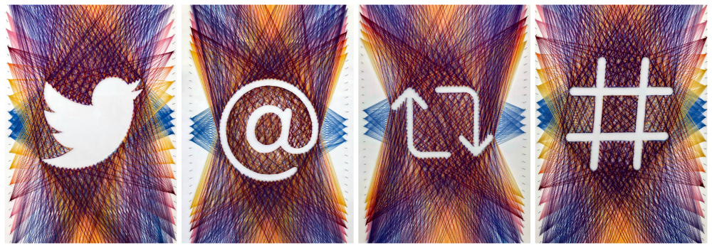 String art murals by Knits for Life