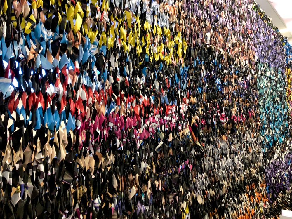 Knitted Billboard Vinyl Drape by Knits for Life