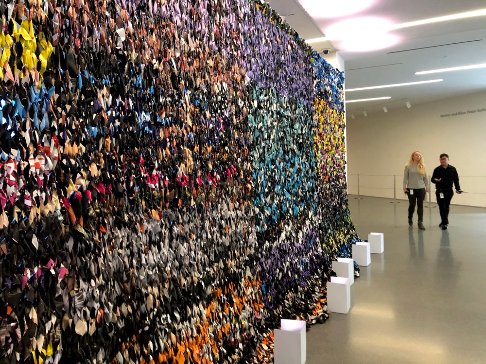 Knitted Billboard Vinyl Drape by Knits for Life