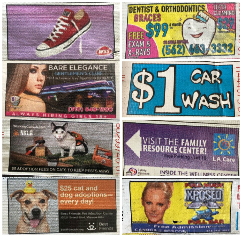 Knitted Billboard Vinyl Drape by Knits for Life