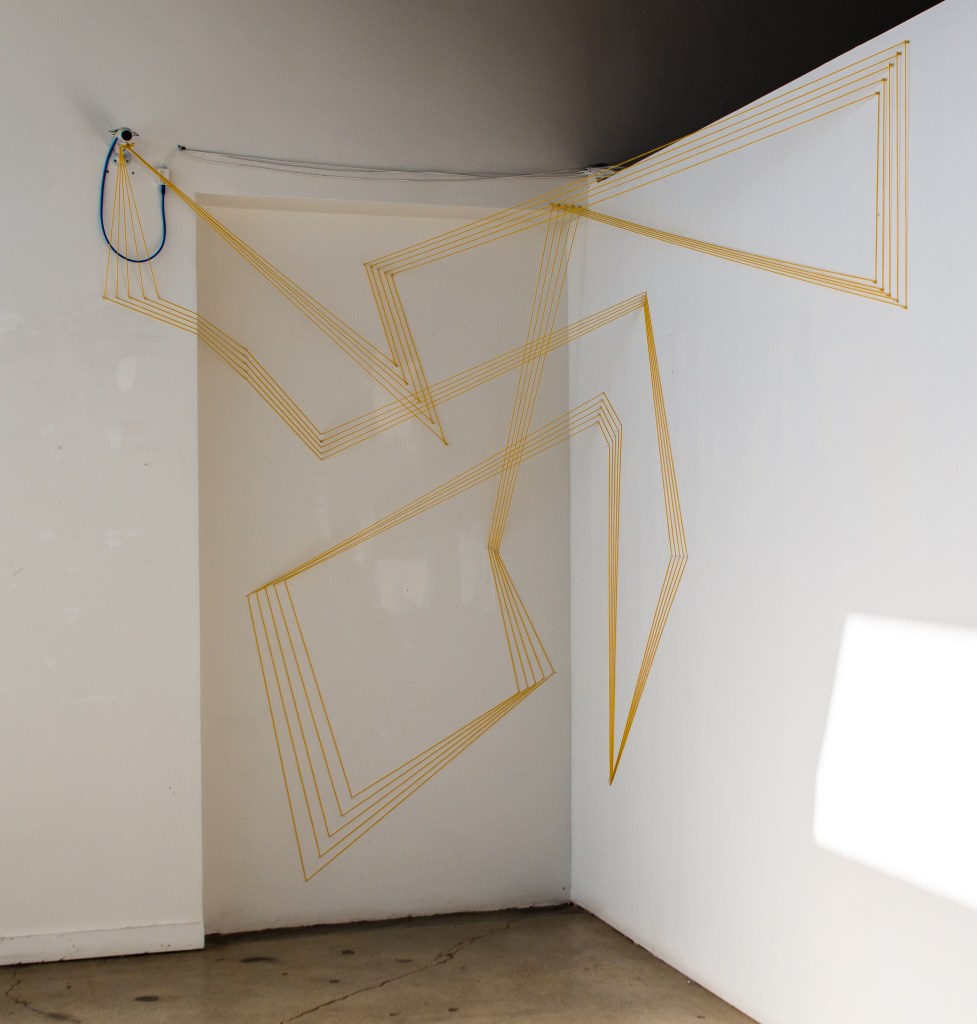 String Art Installation by Knits for Life