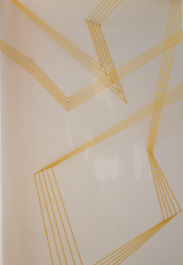 String Art Installation by Knits for Life