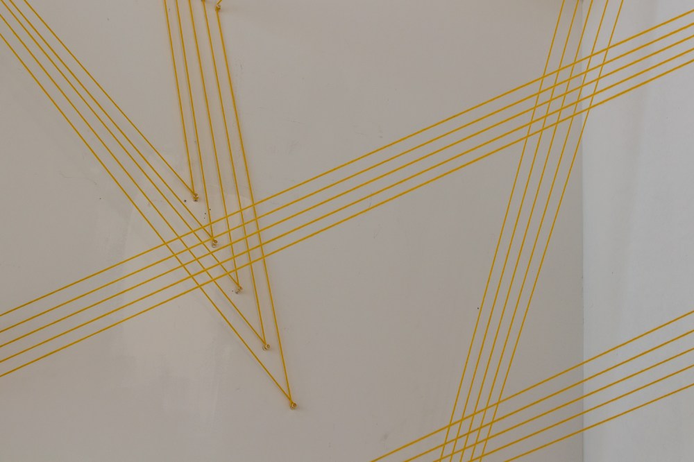 String Art Installation by Knits for Life